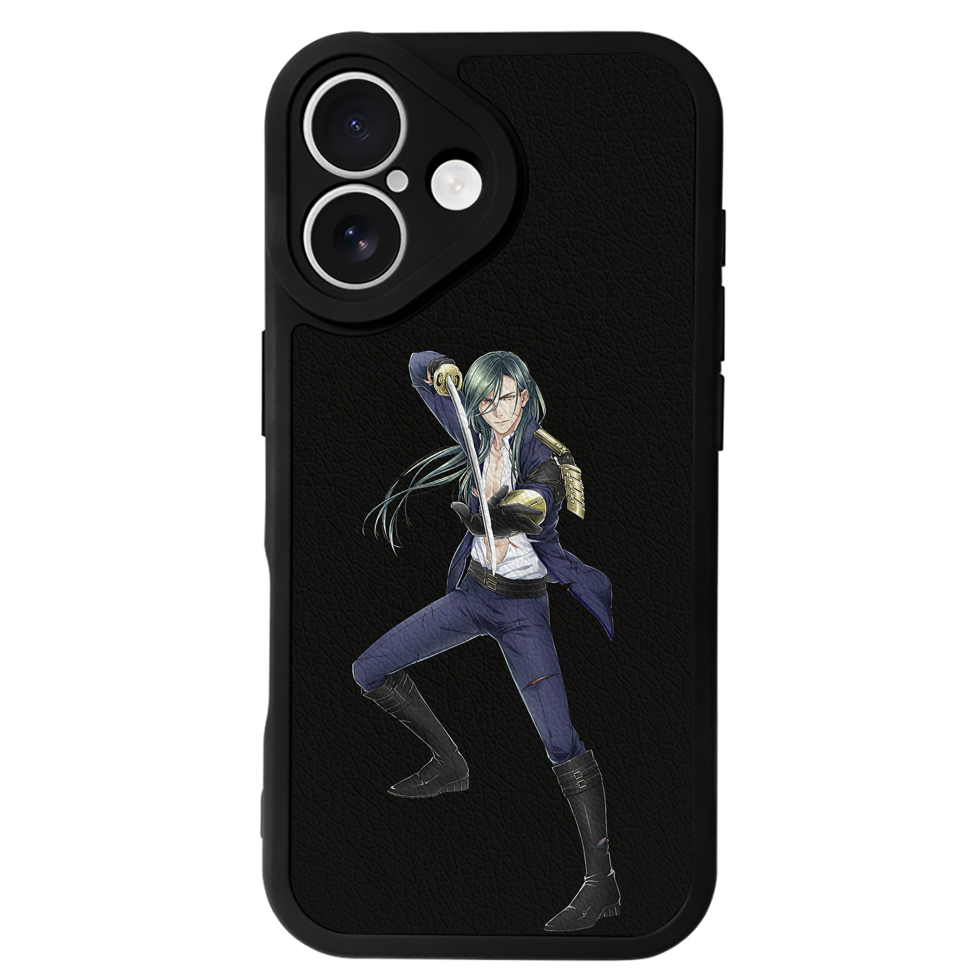 （画像用） 刀剣乱舞 Touken Ranbu 【iPhone 16シリーズ対応】シリコンスマホケース（レザー調） 材質：シリコン
